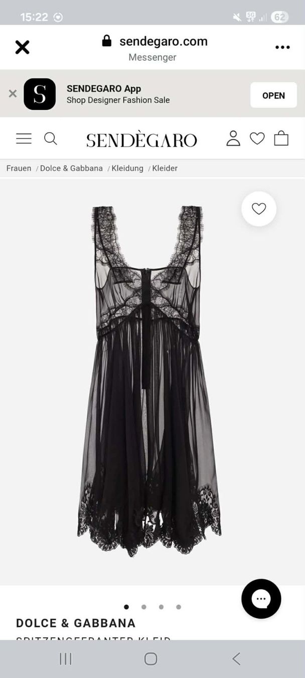 Dolce & Gabbana Vestiti: Dolce & Gabbana Spitzengefranter Kleid – Usato da Saas Grund venduto da IvanaXY 9