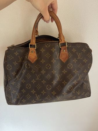 Louis Vuitton Speedy 35 Handtasche Monogram Canvas Braun