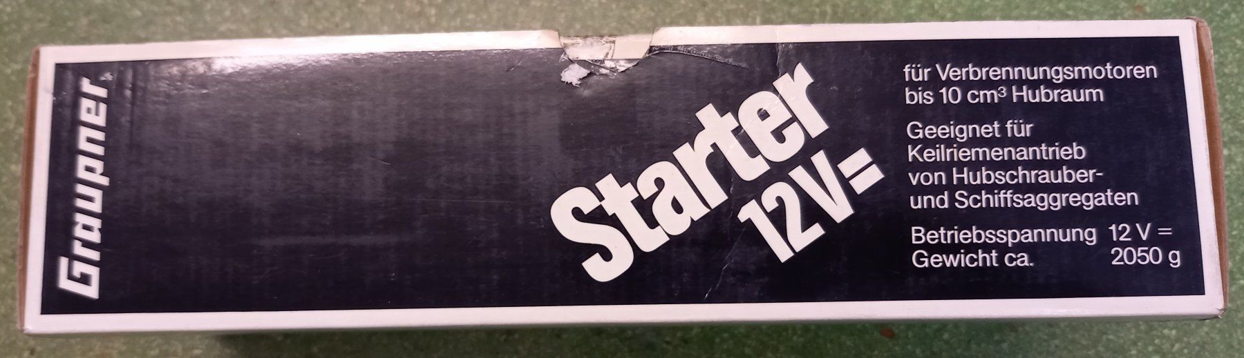 Graupner Modellismo RC: Graupner Starter 12V=, Nr. 1639 – Usato da Thun venduto da Dozzerli 1
