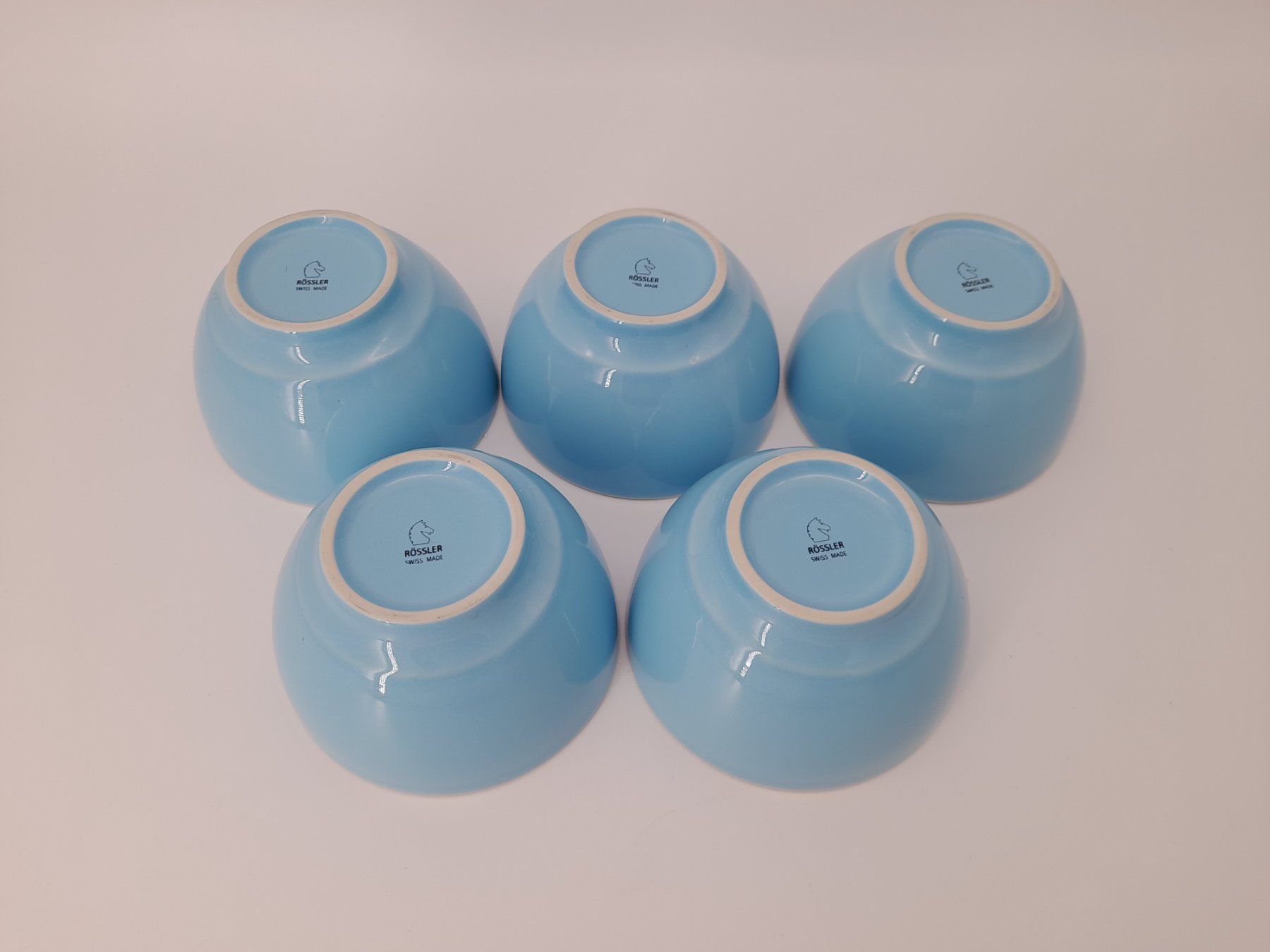 Rössler Coupes: 5 bols Rössler - Bleu vintage – D'occasion à Delémont par Loccaze2015 2