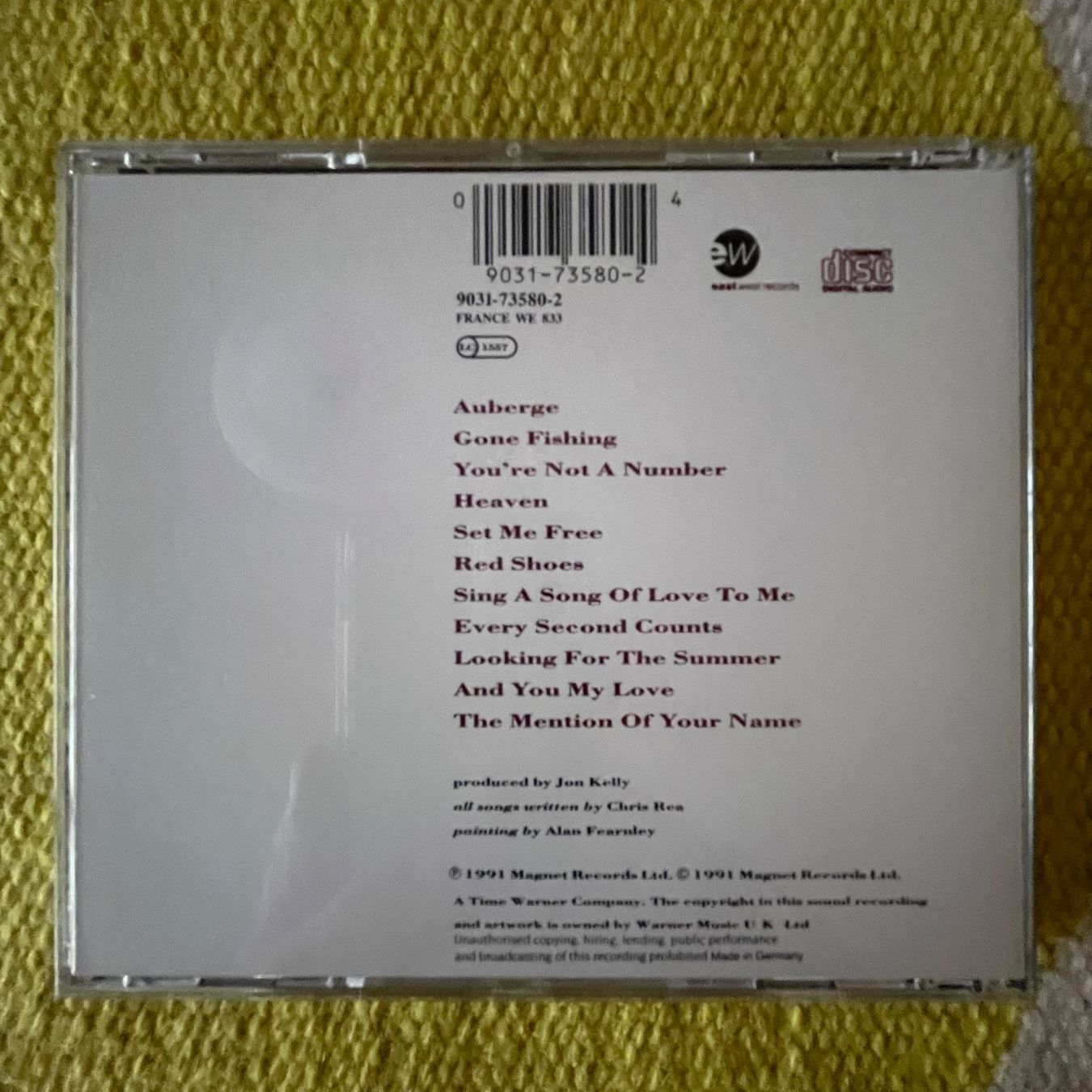 CDs: CHRIS REA-AUBERGE – D'occasion à Rorschacherberg par CD-Roli 1