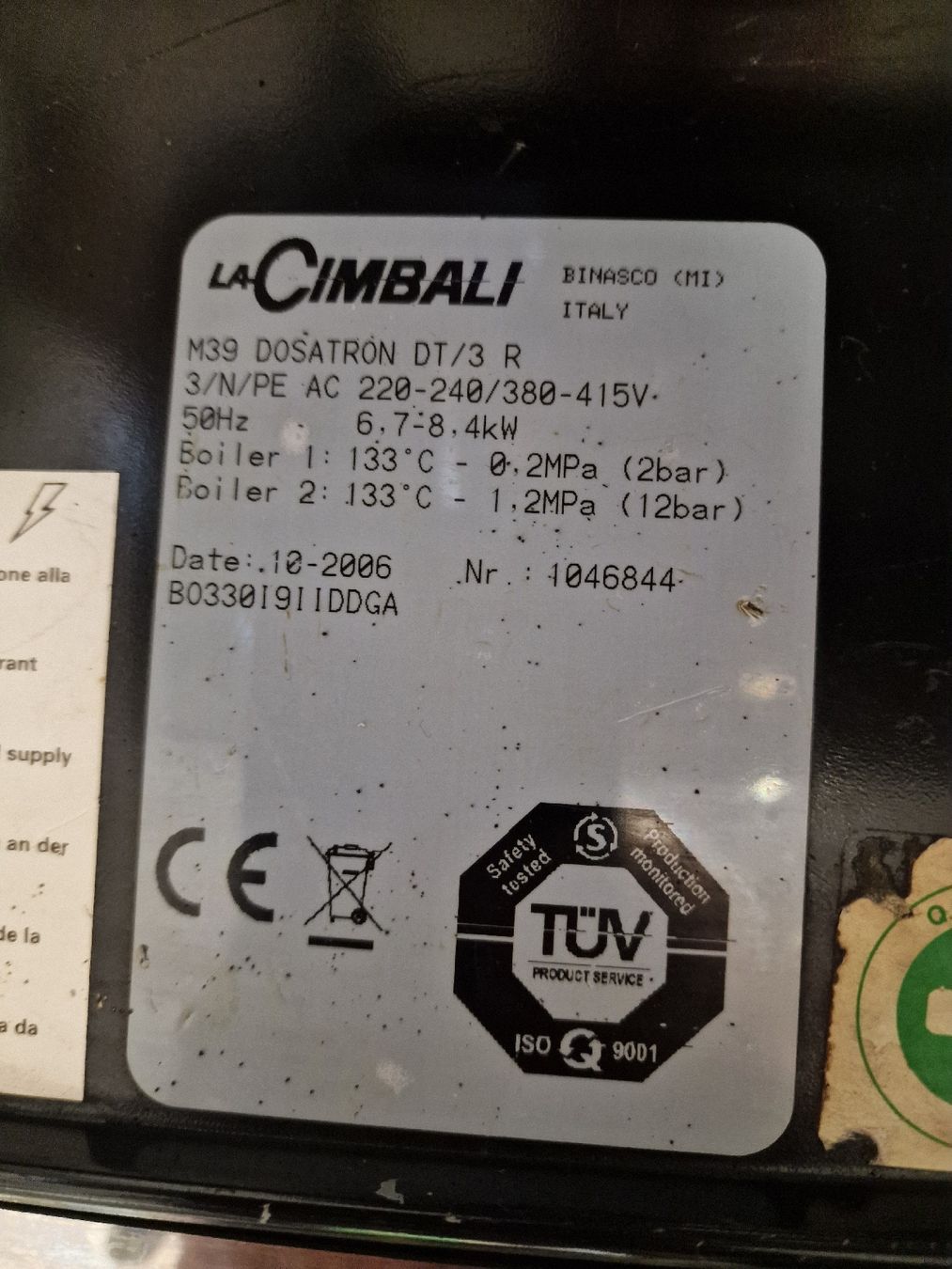 Cimbali Macchine per caffè & Macchine per espresso: Cimbali  caffe maschine – Usato da Niederwangen BE venduto da HasGastrobedarf 4
