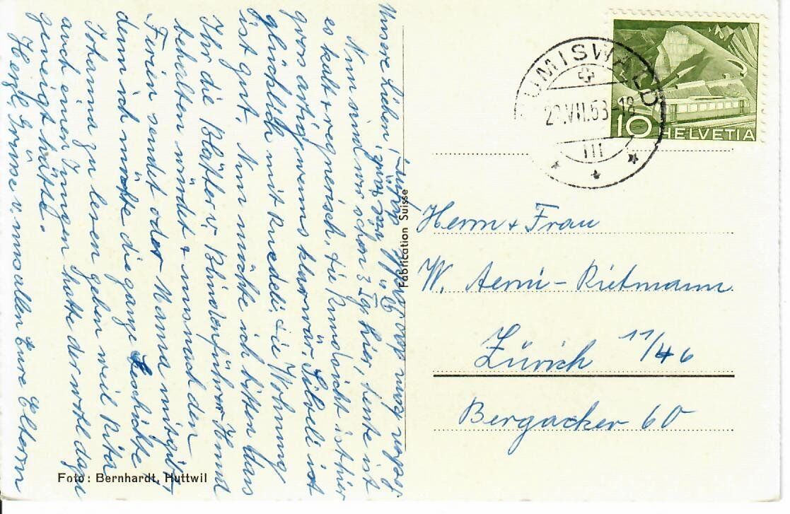 Cartoline postali: Schonegg i. Emmental – Usato da Hochdorf venduto da Ziegel-16 1