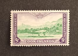 Cook Islands 1949, Rarotonga Airfield, 5p ungestempelt