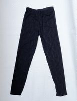 Schicke Leggins Spitzenhose, Schwarz, Grösse S
