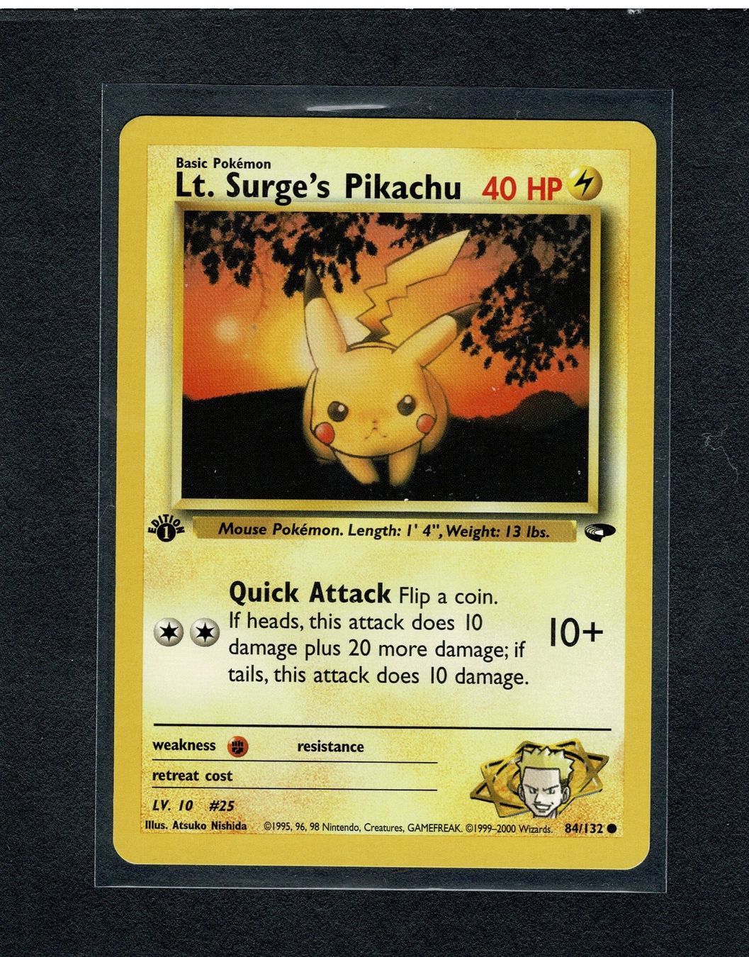 Pokémon Carte collezionabili: Lt. Surge's Pikachu - 1st edition Gym Challenge – Usato da Giubiasco venduto da rude01