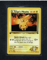 Lt. Surge's Pikachu - 1st edition Gym Challenge