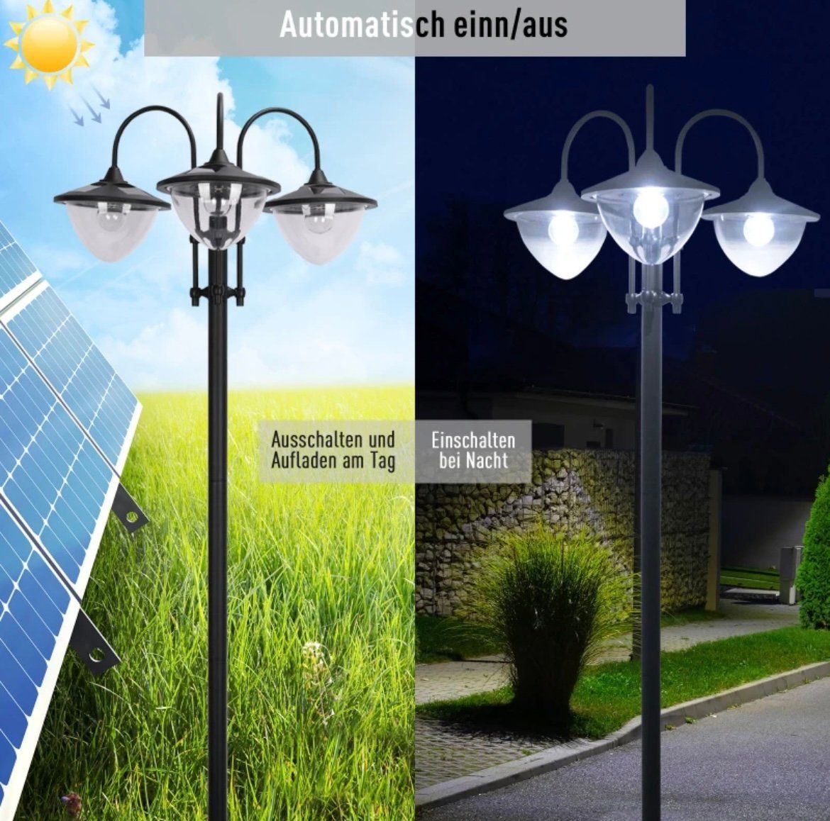 Lampade: GARTEN SOLARLEUCHTE Blumentopf Lampe NEU SOFORT – Nuovo e nell'imballaggio originale da Sulgen venduto da eytsh 1