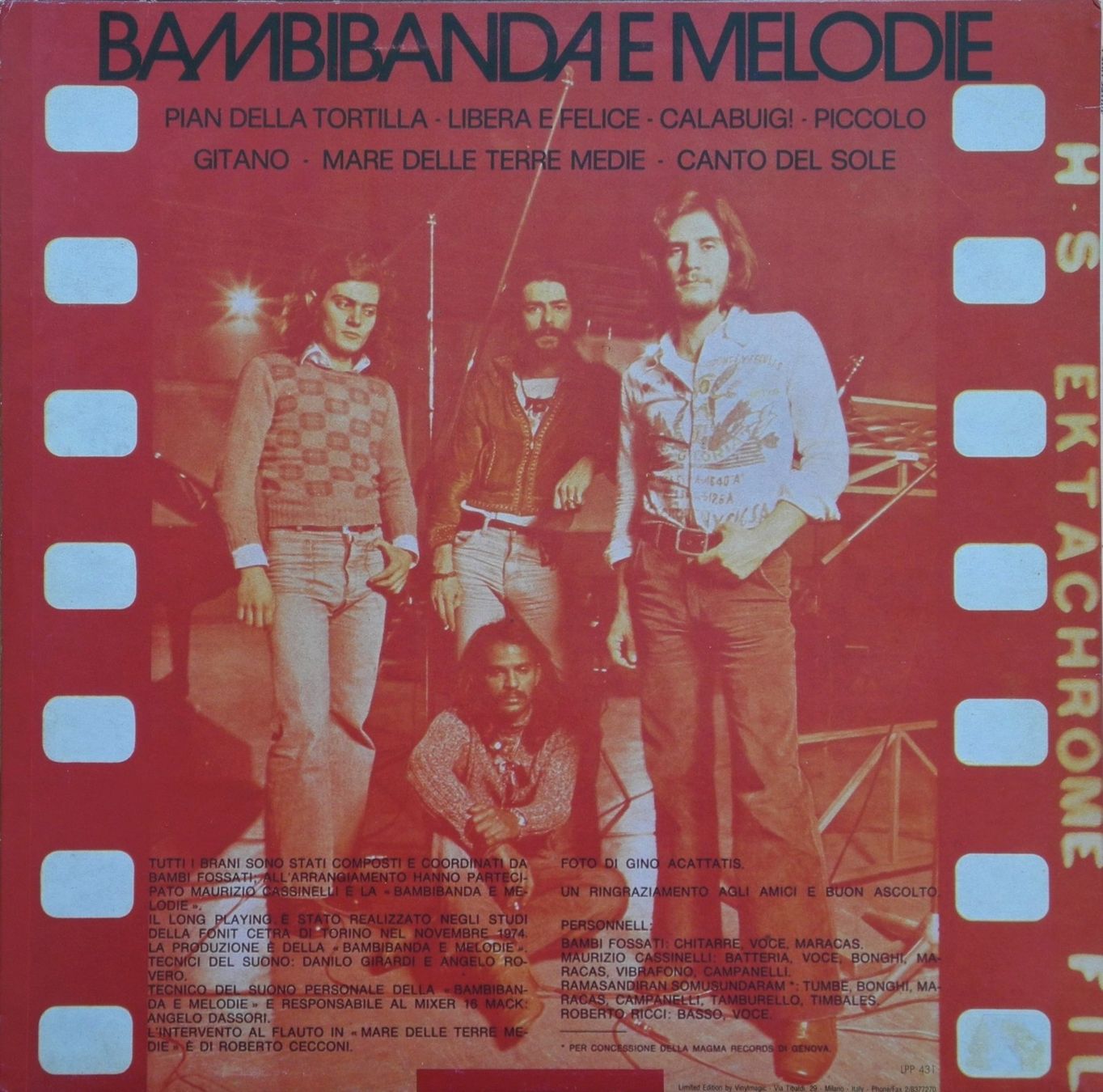 Schallplatten: Bambibanda E Melodie - Bambibanda E Melodie   Italian Prog – Neu (gemäss Beschreibung) aus Schlossrued von RareMusicWorld 1