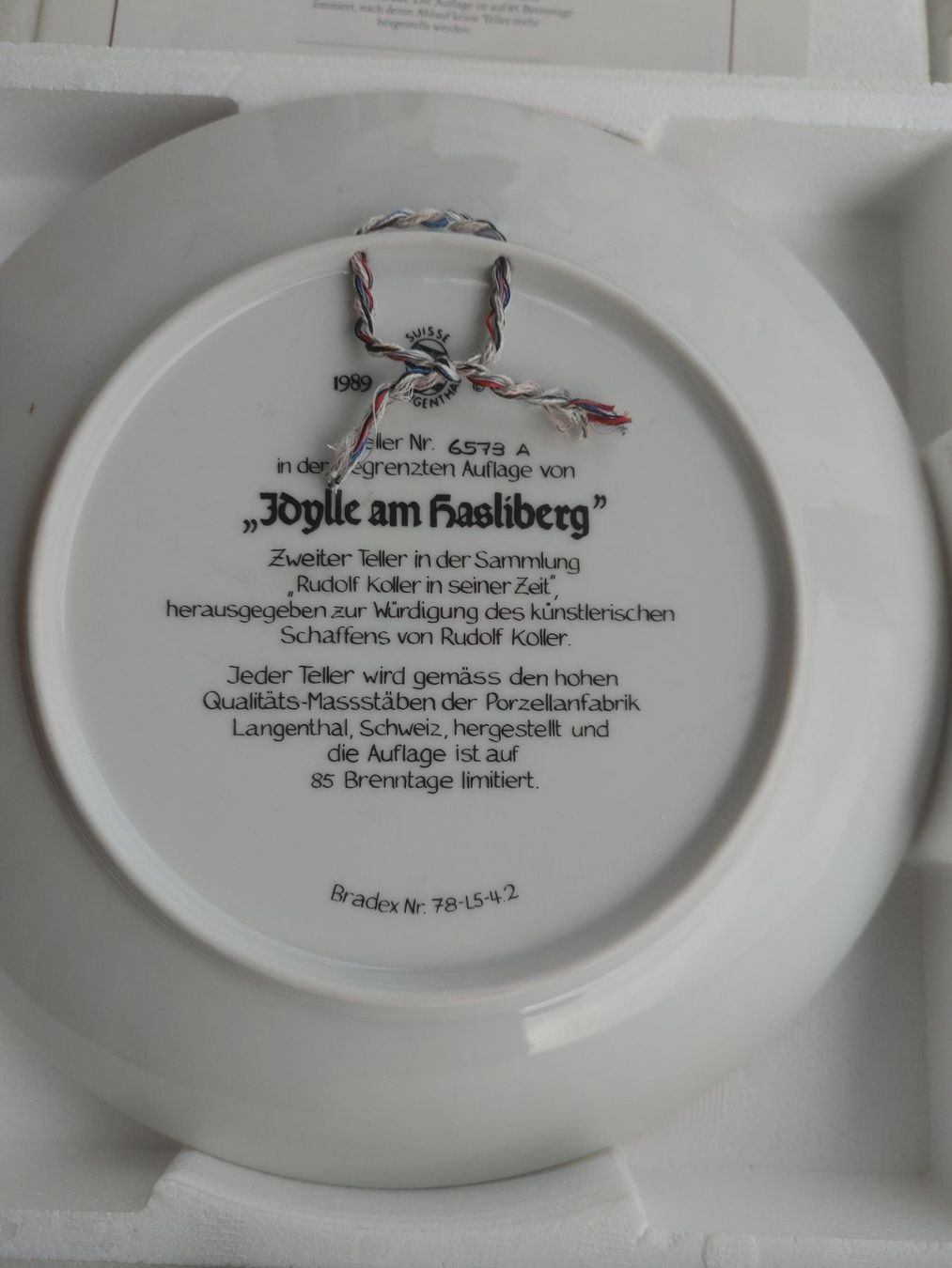 Assiettes: Sammelteller – Neuf avec emballage d'origine à Kirchberg SG par Frostfleisch75 6