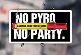 NO PYRO NO PARTY - Aufkleber / Sticker