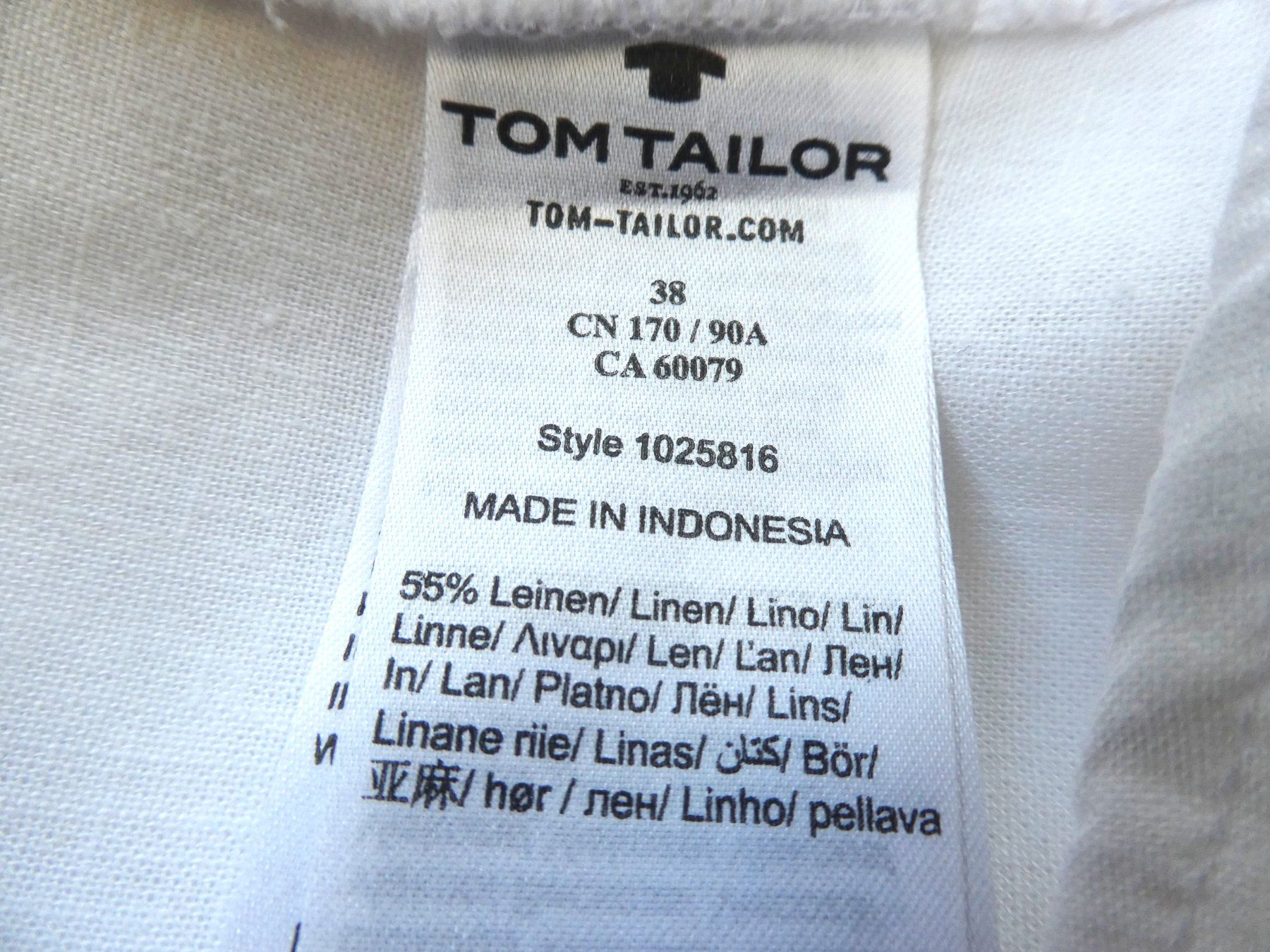 Tom Tailor Blusen: Tom Tailor Leinen/Viskose Bluse neuwertig, Gr. M – Neu (gemäss Beschreibung) aus Berneck von chouchou1415 5