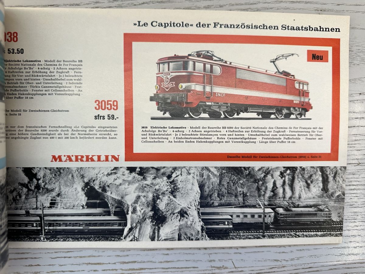 Märklin Modellini di ferrovie: Märklin Katalog 1968/69 D sfrs – Usato da Lupsingen venduto da New-Haven 2
