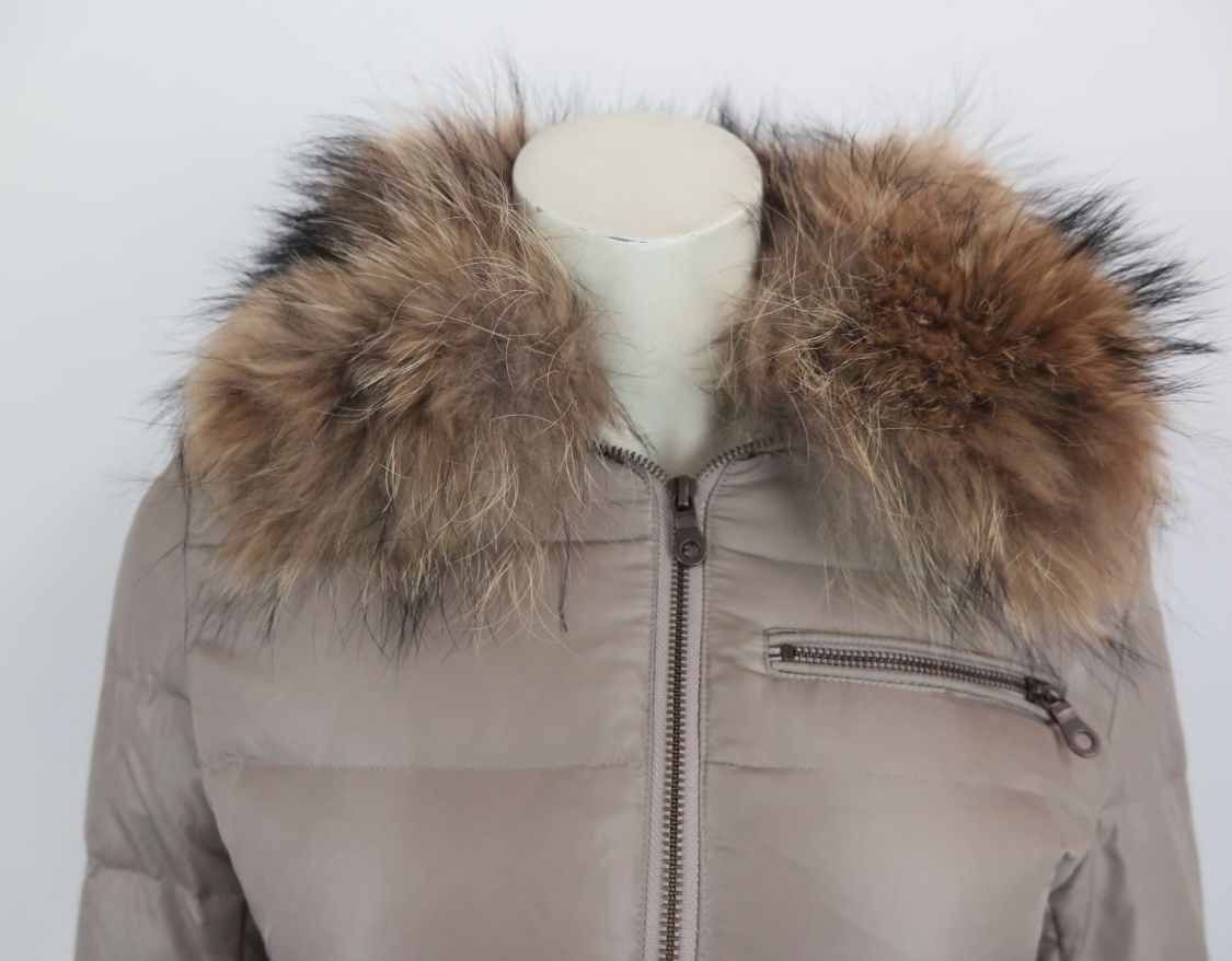 Kookai Cappotti: KOOKAI Stepmantel Beige mit Pelzbesatz – Usato da Watt venduto da Stellina811 2
