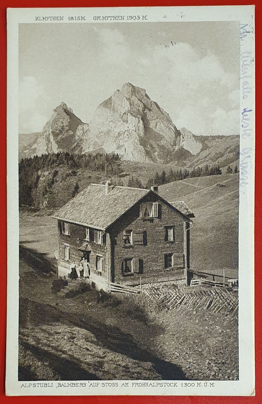 Cartoline postali: Alpstubli Balmberg, Stoss 1919 – Usato da Kreuzlingen venduto da Rschweiz1