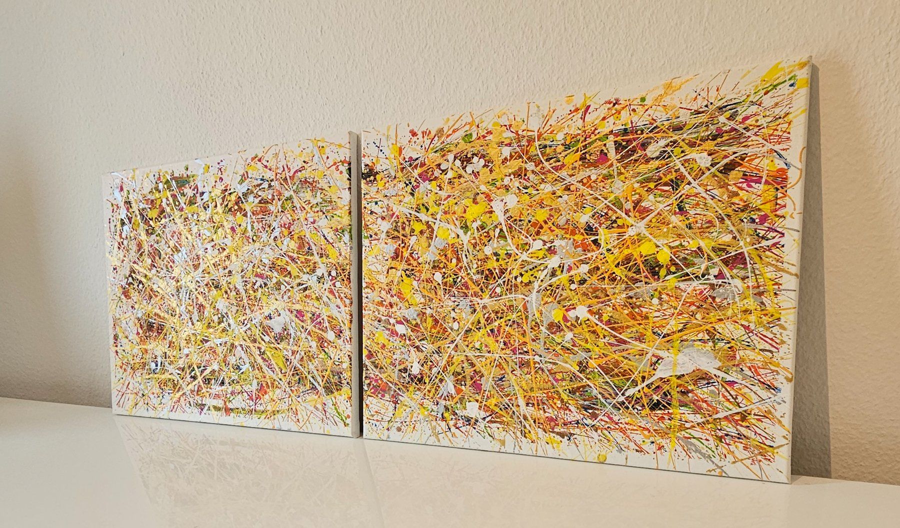 Gemälde: Tableaux abstraits style jackson pollock abstrait minimalist – Neu (gemäss Beschreibung) aus Le Locle von fab_c9hh 1