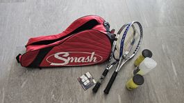 Tennis Rackets und Tasche Set 