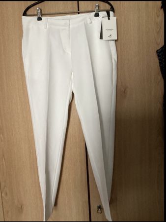 ALTAMIRA lange Stoffhose weiss Grösse 40 neu