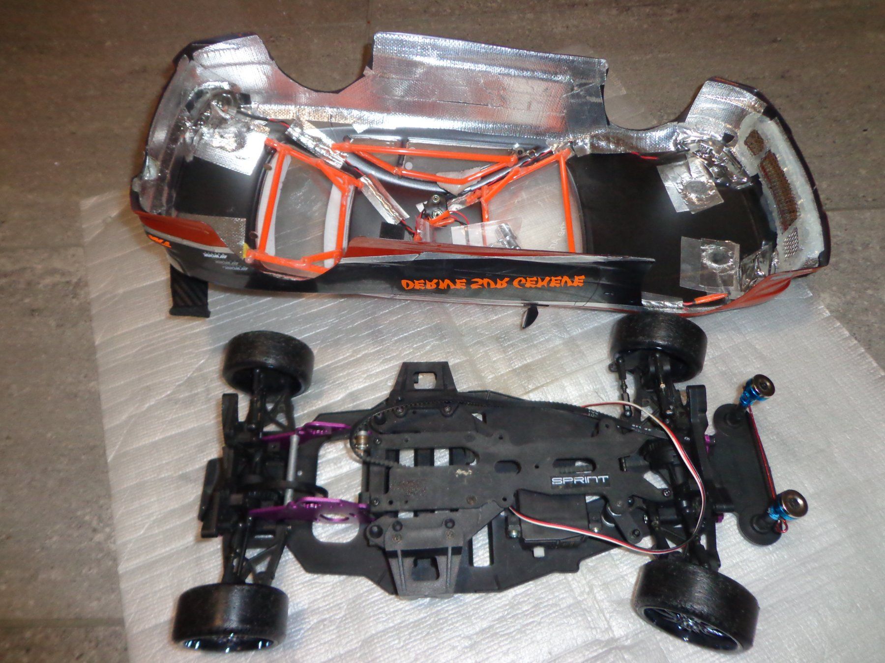 HPI RC Modellbau: HPI Sprint Chassis mit karrosserie. – Defekt aus Camorino von Dibi7 2
