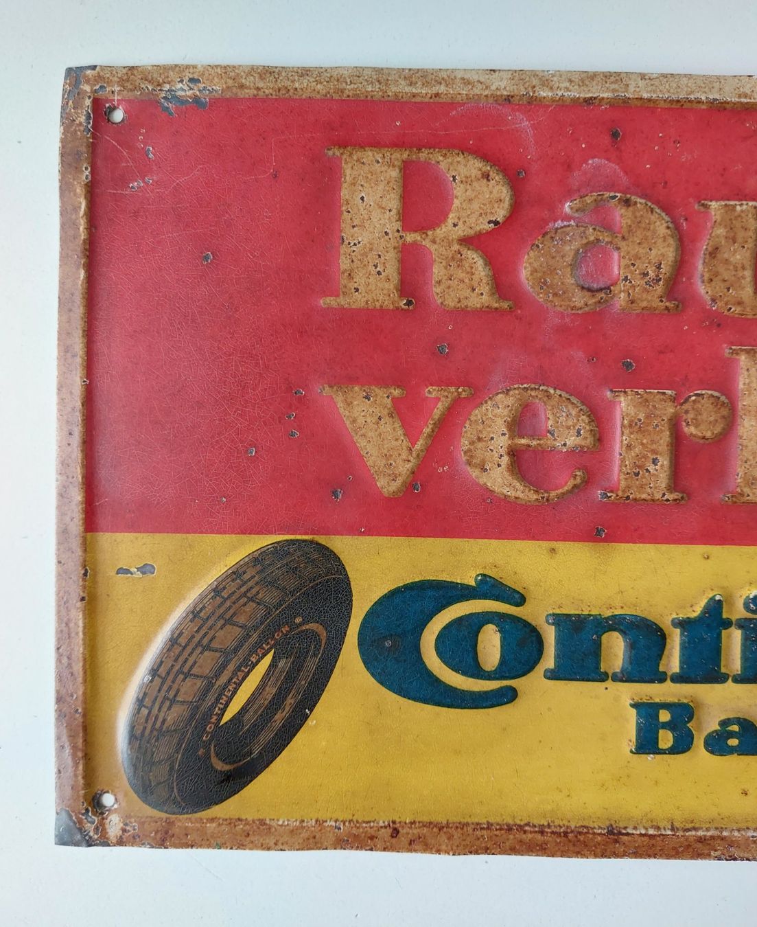 Continental Schilder: Blechschild Continental Pneu  plaque tôle Rauchen verboten – Gebraucht aus Schenkon von Elbarto007 1