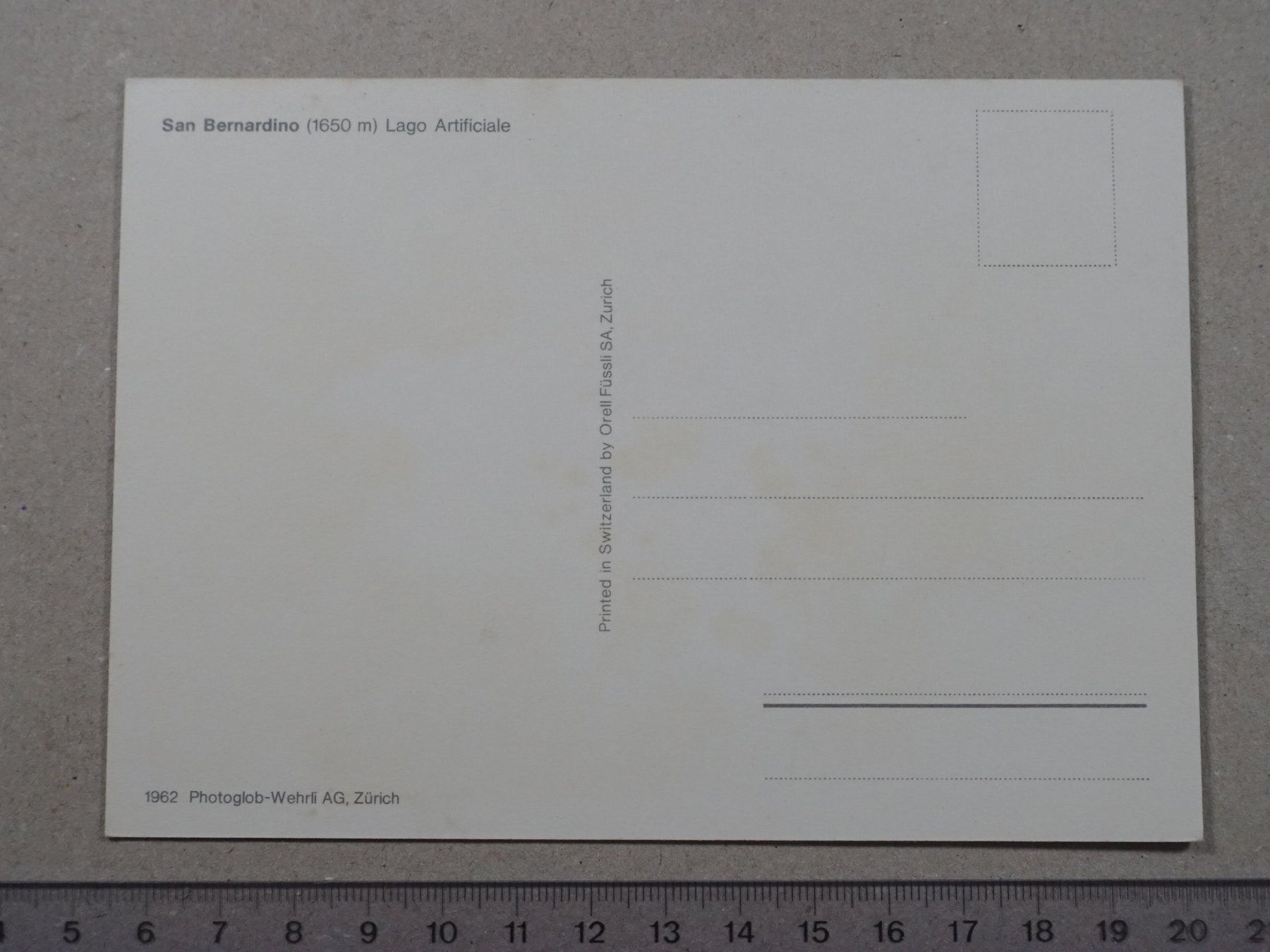 Cartoline postali: San Bernardino, Lago Artificiale – Usato da Lenzburg venduto da fh1 1