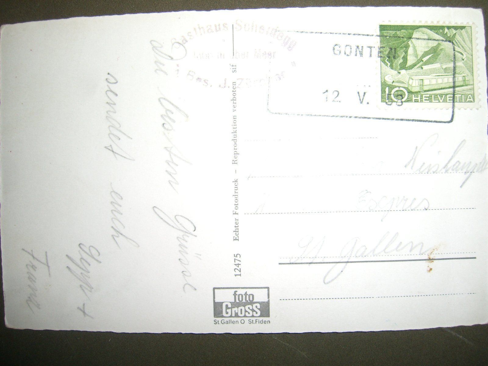 Cartoline postali: Scheidegg – Usato da Bischofszell venduto da Joachim-115 1