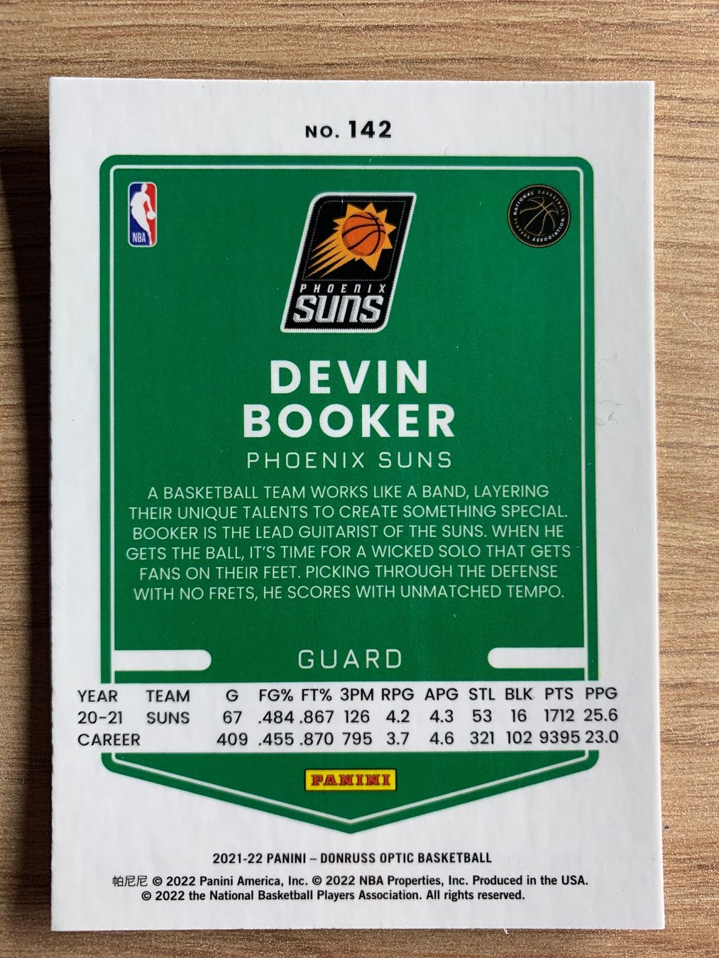 Karten: NBA Devin Booker Donruss Optic 21/22 – Gebraucht aus Netstal von Clutch79Cardz 1
