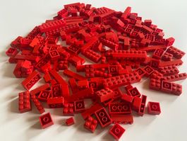 LEGO - 200 - VERSCHIEDENE - ROTE - STEINE