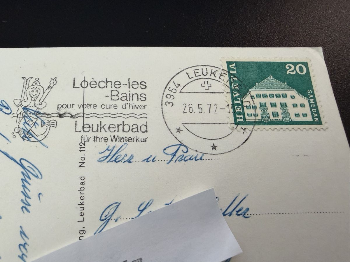 Cartoline postali: Leukerbad - Seltene, alte Ansichtskarte mit Wintermotiv! – Usato da Erlenbach ZH venduto da Ritschly 2