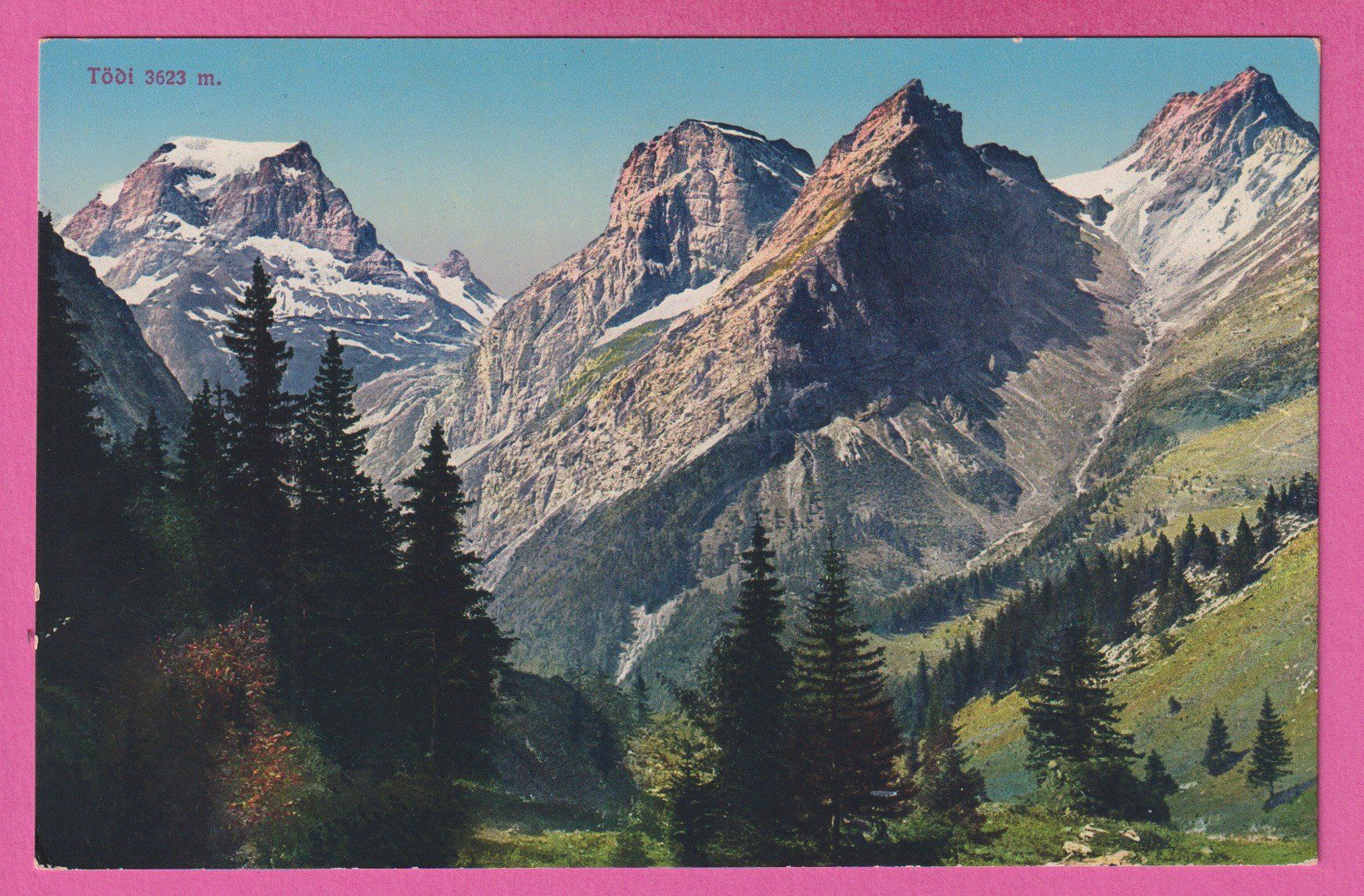 Cartoline postali: Glarus Tödi 3623 m – Usato da Einsiedeln venduto da dillie