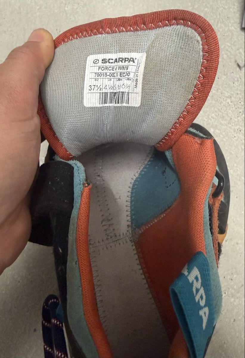 Scarpa Damenschuhe: Scarpa Force V Climbing Shoes Size 37.5 – Neu (gemäss Beschreibung) aus Buchs AG von sxf96 2