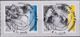 2009, Nr.1370+1371 "Handwerk" mit Ersttag-Voll-Stempel.
