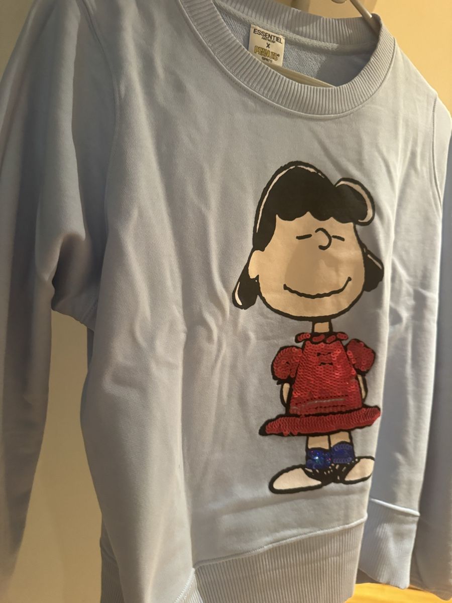Pullover & Sweatshirts: Essentiel Antwerp Peanuts Pullover hellblau Grösse 4 – Gebraucht aus Zürich von mir_7mpq 1