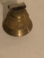 Kleine Messing Glocke Schweiz Motiv gebrauchter Zustand