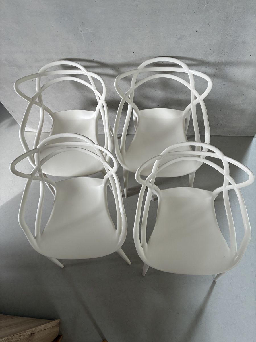 Kartell Chaises: 4x Kartell Stuhl weiss – D'occasion à Courtaman par celien.berthold 6