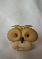 Eule Figur Naturstein Handgemacht siehe Foto