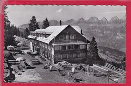 BERGHOTEL SCHÖNHALDEN OB FLUMS, EIGENE SEILBAHN, 10.8.1959