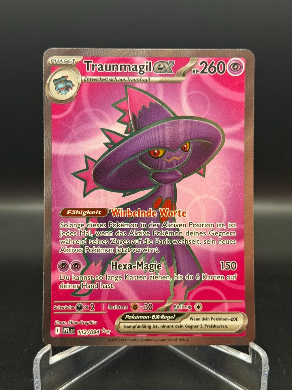 Pokémon Sammelbilder & Trading cards: Traunmagil ex (PFL 112) – Gebraucht aus Birmensdorf ZH von SnorlaxMail