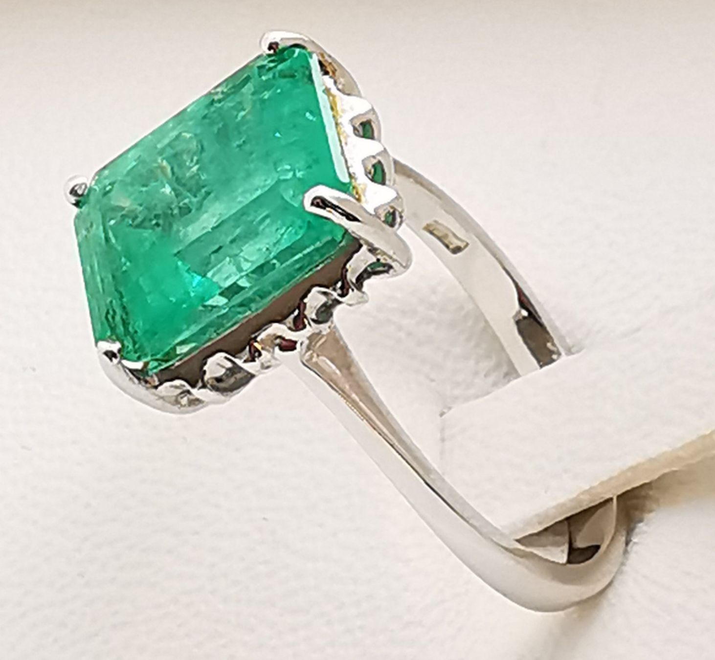 Ringe: Anello 18k Smeraldo Colombiano – Neu (gemäss Beschreibung) aus Brissago von Kri_2k8j 1