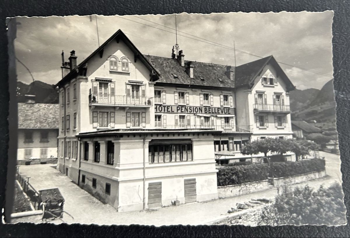 Cartes postales: Broc FR Hotel Bellevue  – D'occasion à Horw par Tellbub