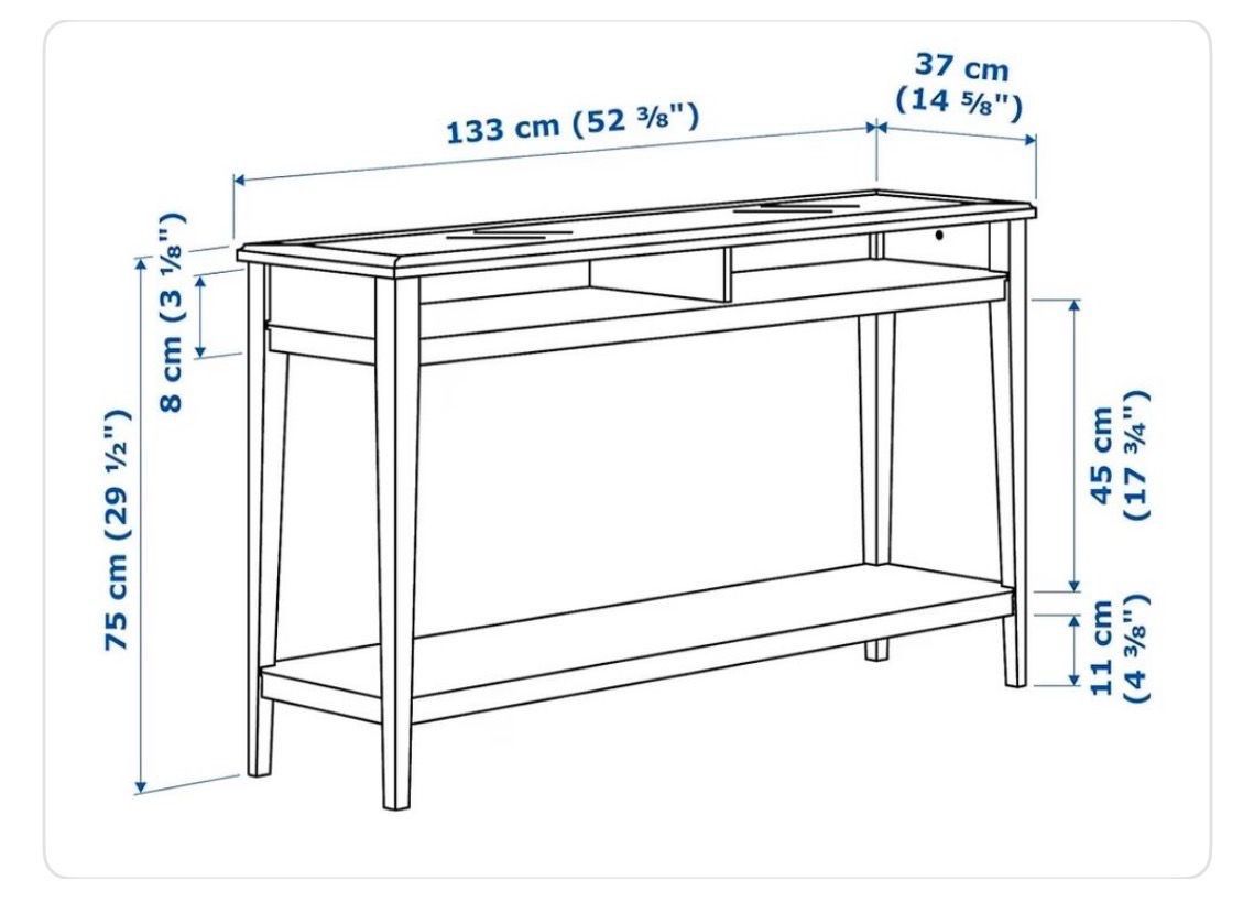 Ikea Cassettiere: Weisser Konsolentisch mit Glasplatte - IKEA LIATORP – Usato da glattbrugg venduto da melisa13 4