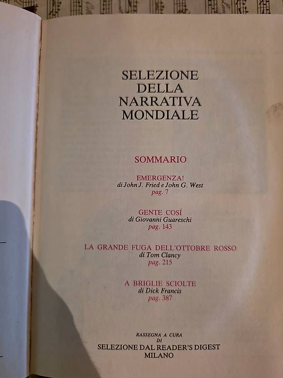 Libri: Narrativa mondiale  – Usato da Lugano venduto da big_t6x6