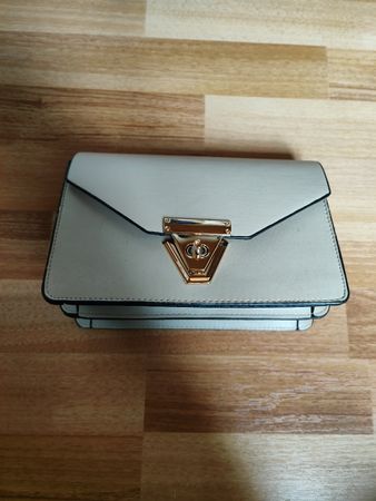 Handtasche, Clutch, Umhängetasche beige