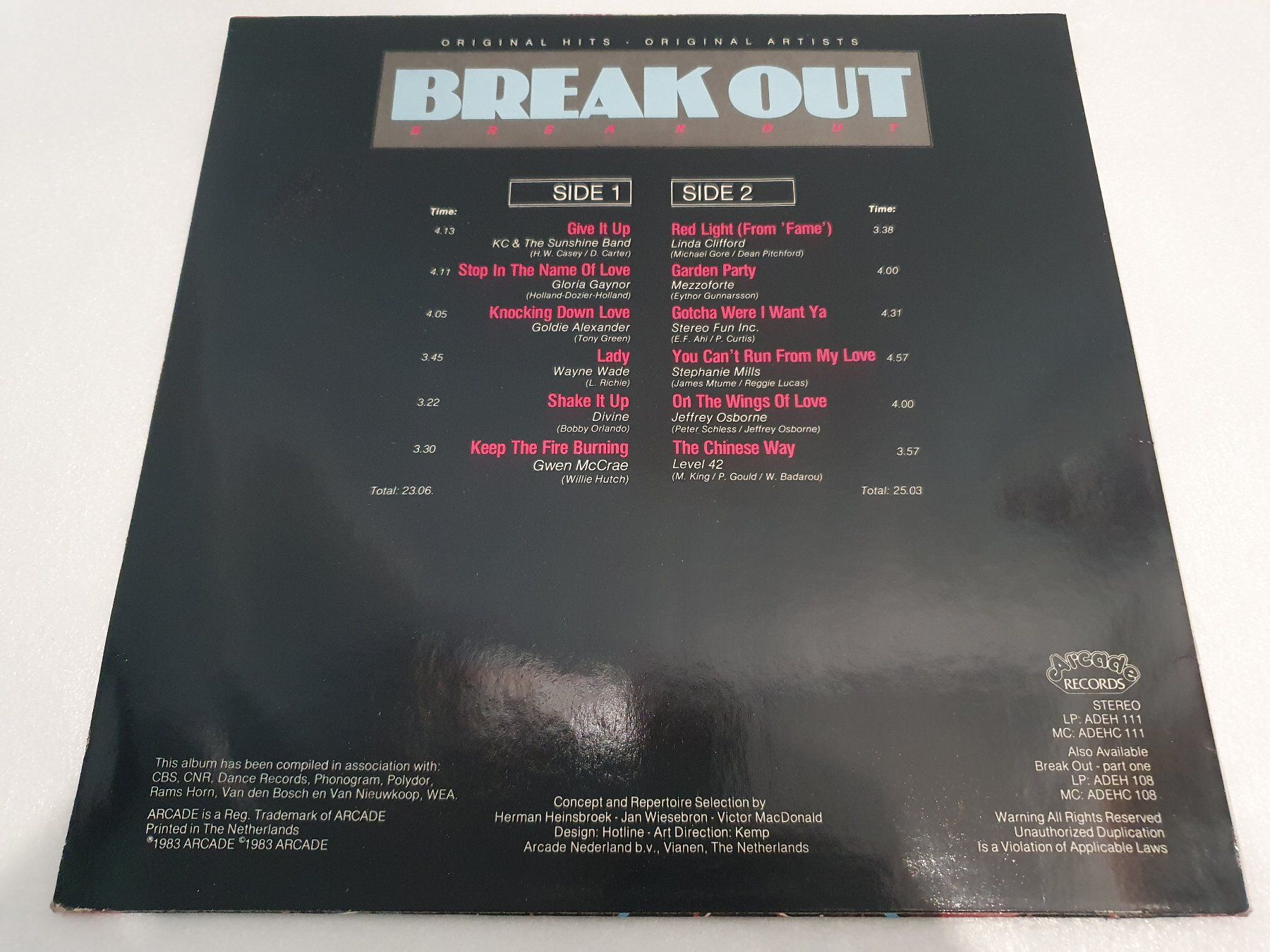 Dischi in vinile: Break Out Part 2 – Usato da Uster venduto da Vinyl-Leidenschaft 1