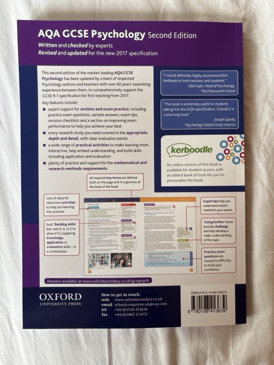 Libri: AQA GCSE Psychology 2nd Edition – Nuovo e nell'imballaggio originale da  venduto da  1