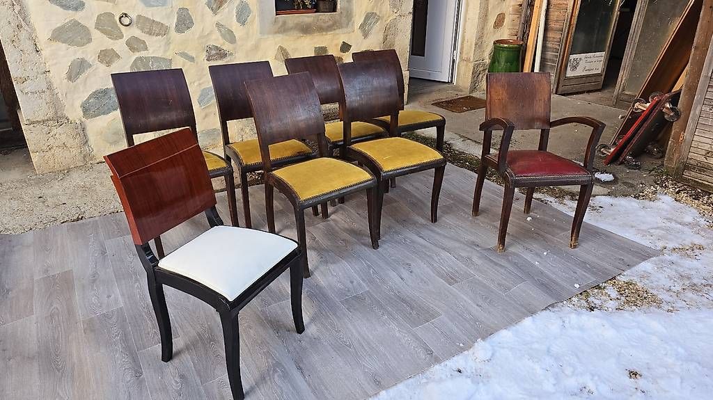 Stühle: Chaises art deco palissandre des indes  – Gebraucht aus Mollens VD von espritartdeco 2