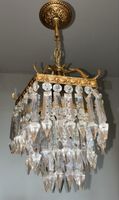 Kristall Deckenlampe Top Zustand um 1950