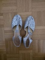 Chaussures de danse argentées – paillettes, taille 4 (36/37)