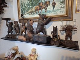 Holz-Bären Figuren Sammlung Brienzer Schnitzereien