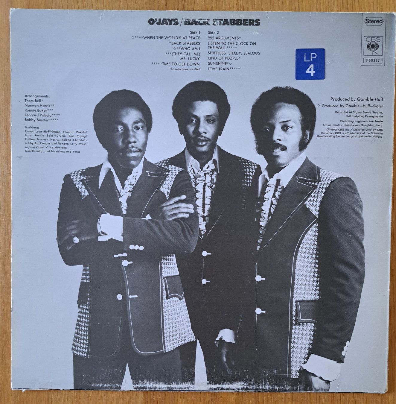 Dischi in vinile: O'Jays - Back Stabbers – Usato da Meggen venduto da Ricardokoch 1